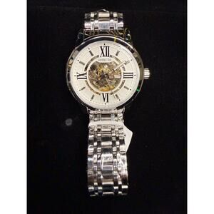 Invicta Men's Watch Objet D Art Semi-Skeleton Dial Silver Steel Bracelet 69133